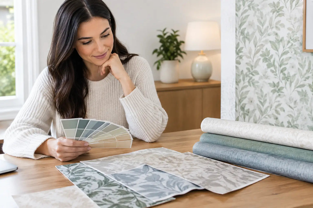 How to Pick Wallpaper Color Undertones at Home