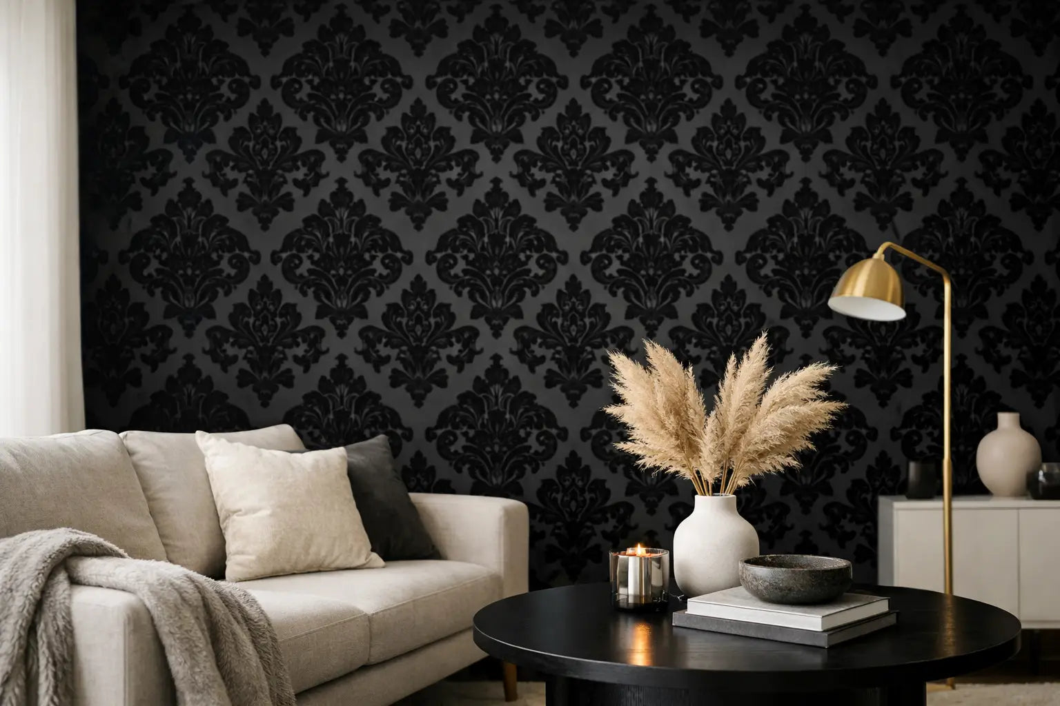 How to Style a Flock Wallpaper Feature Wall
