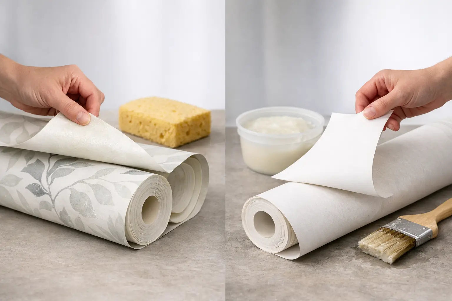 Pre-Pasted Versus Unpasted Wallpaper Compared