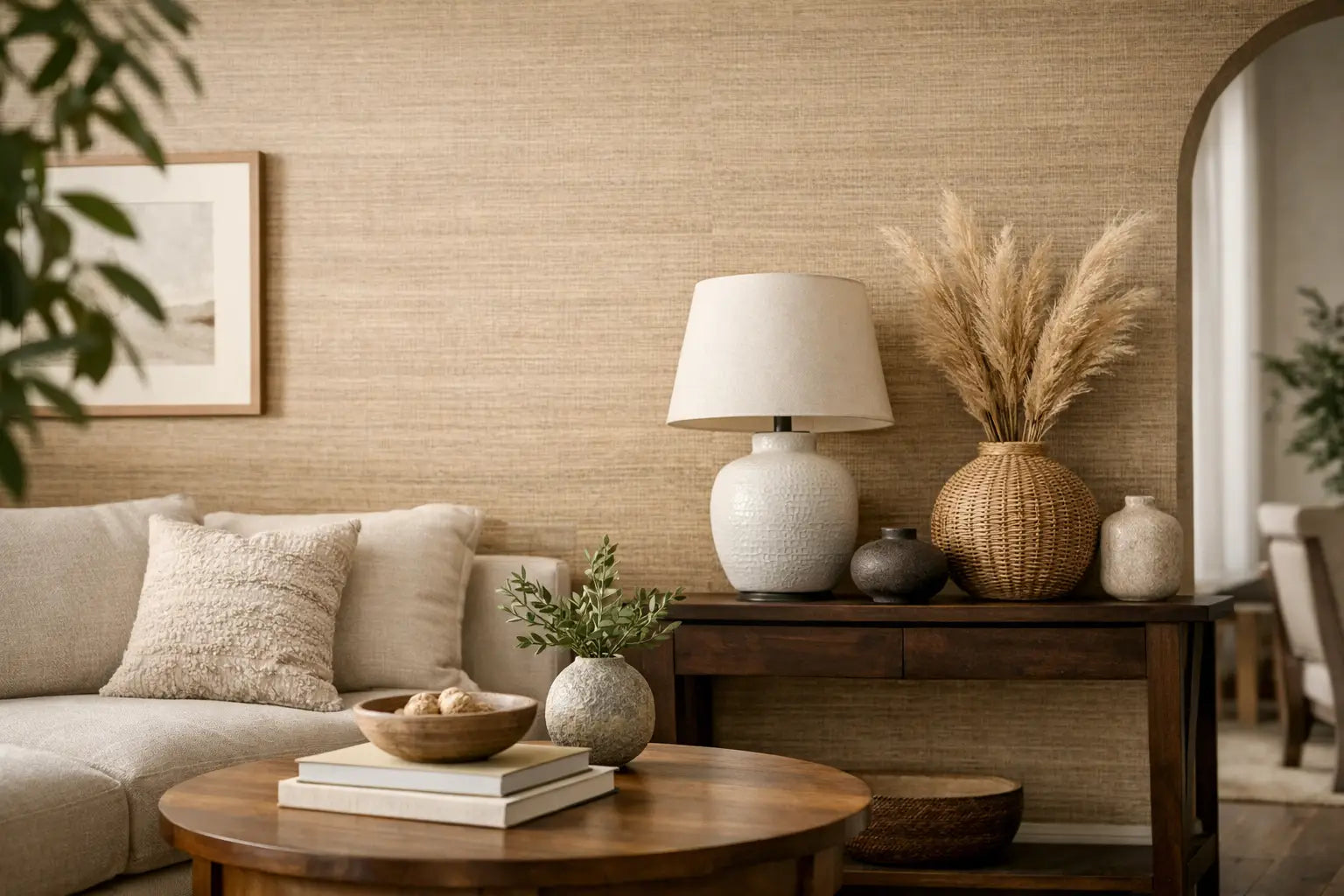 How to Decorate With Grasscloth Wallpaper
