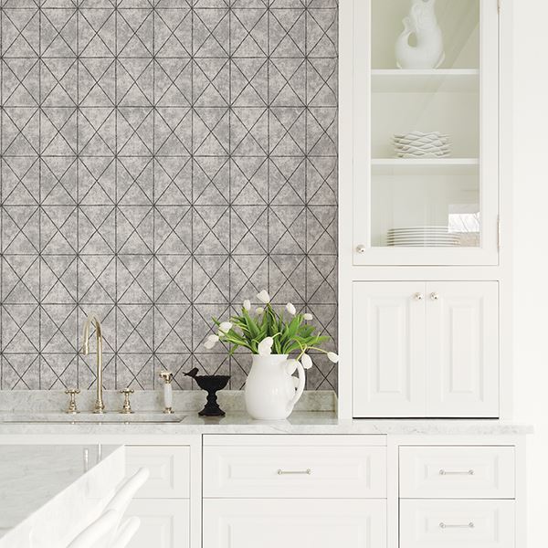 Brewster Intersection Silver Geometric SCH78005