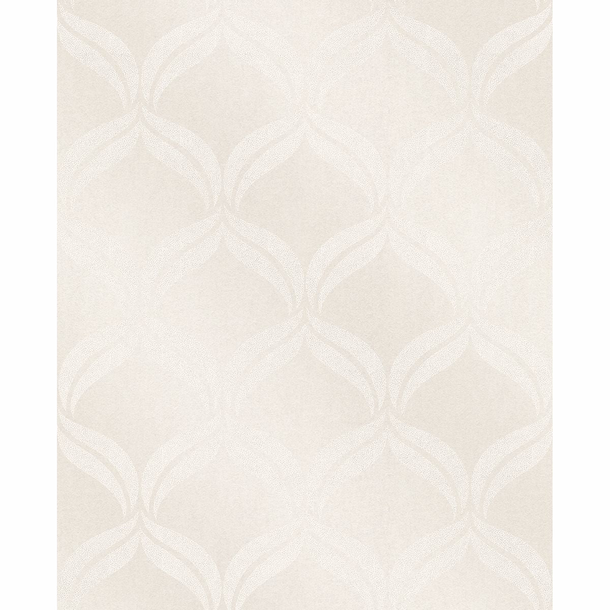 A-Street Prints by Brewster Petals Ivory Ogee Wallpaper SP87301