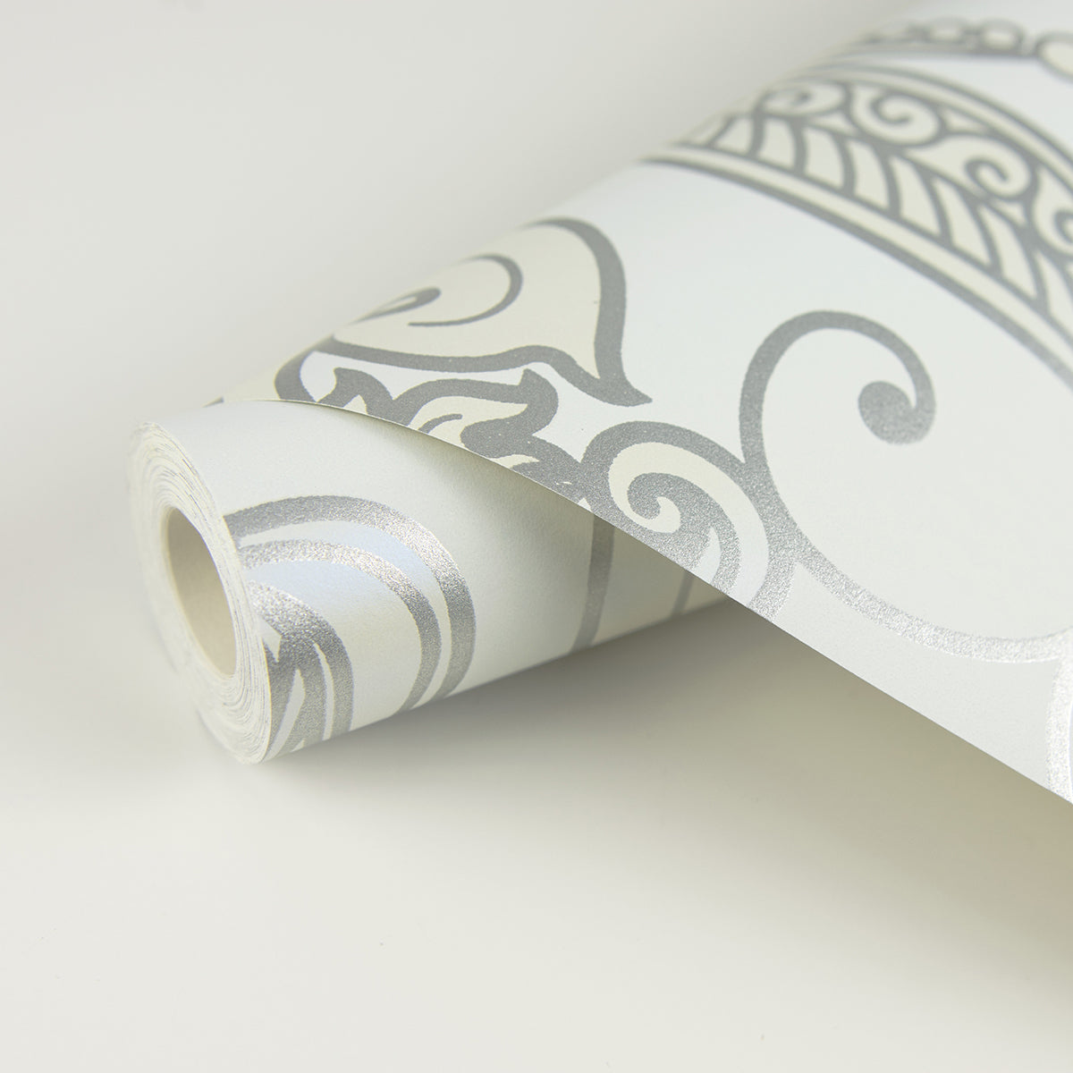 Lila Floral Metallic Scrolls 331242