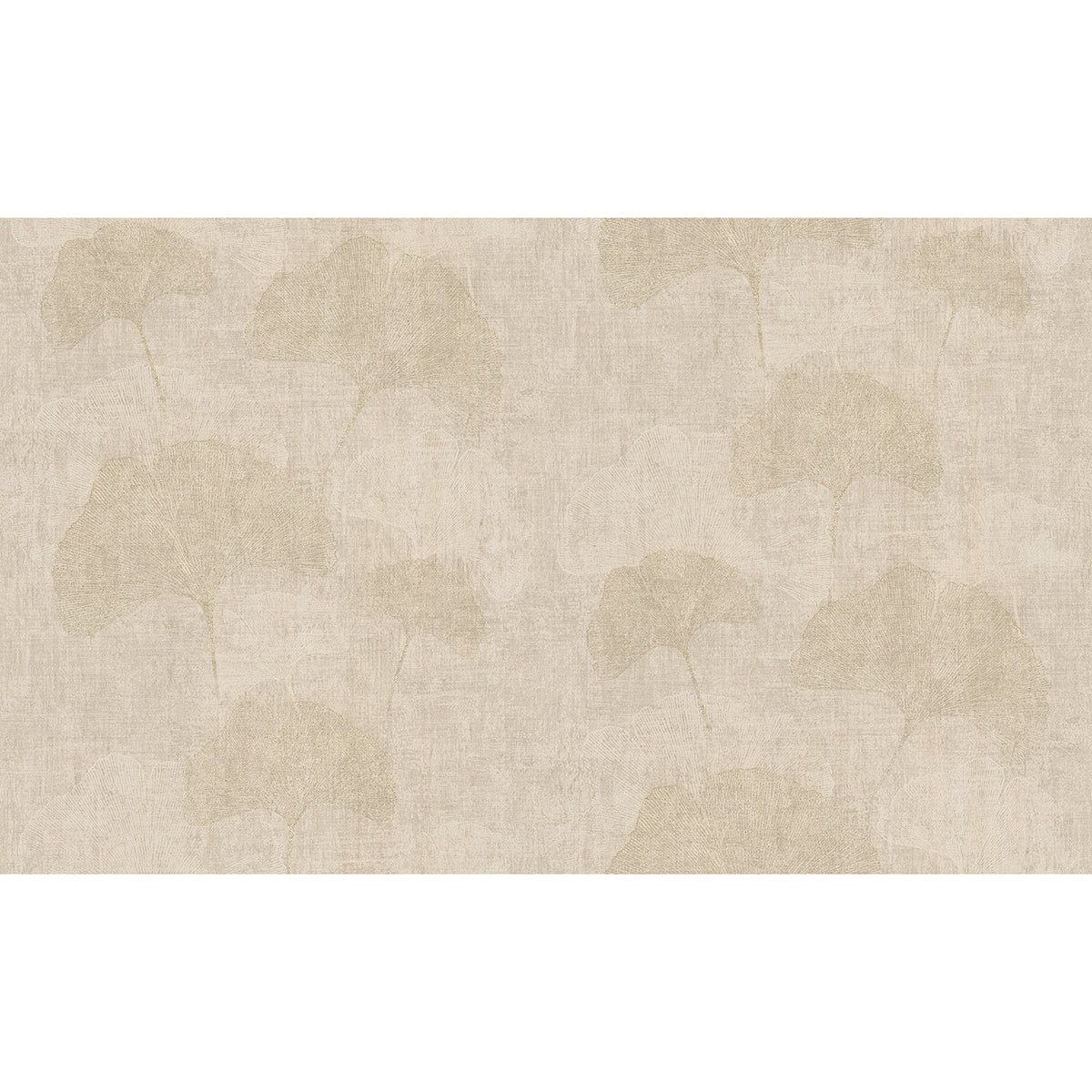 Fairlane Neutral and Gold Gingko Leaf Wallpaper 4044-32265-5