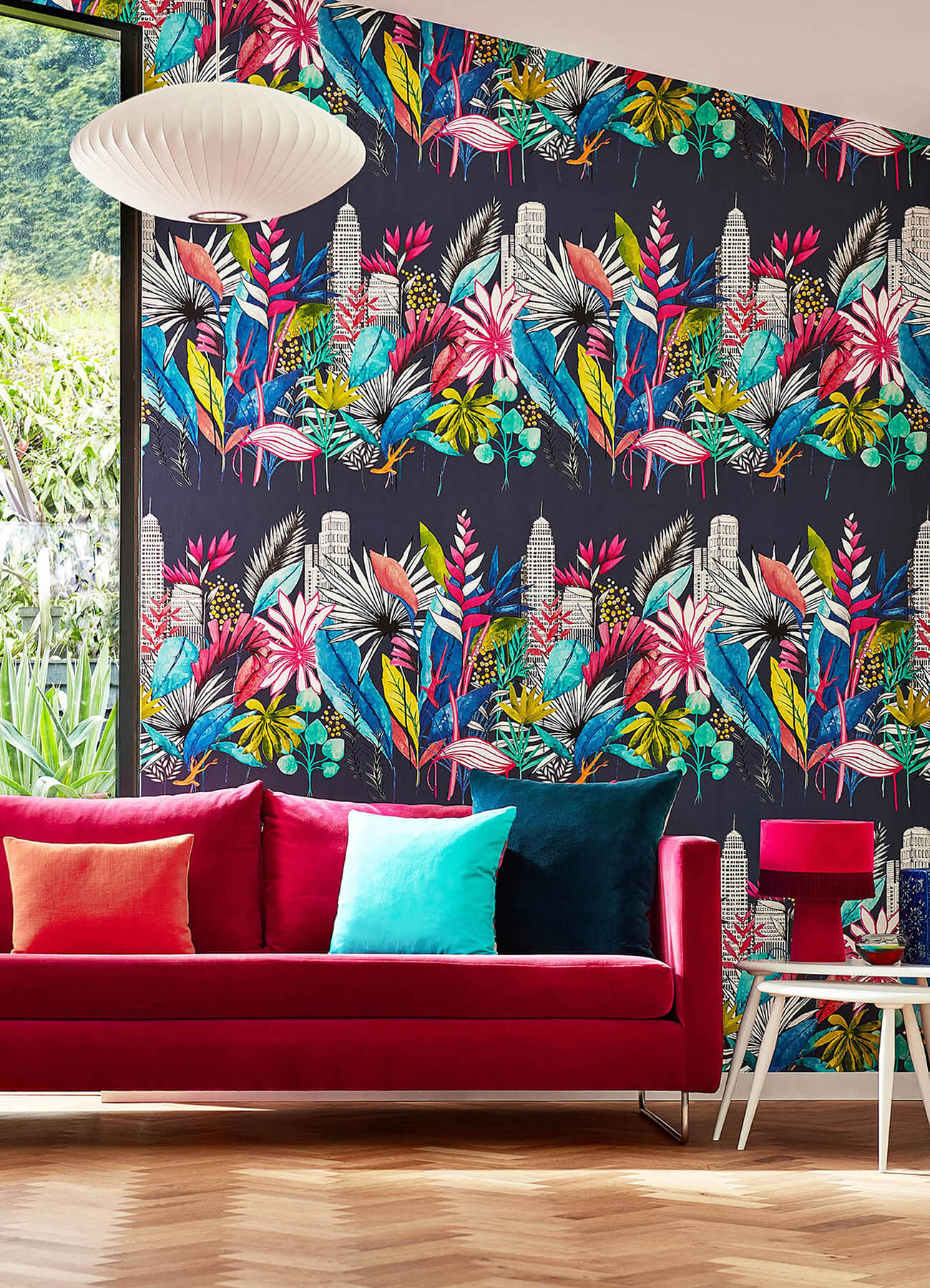 Sierra Indigo Urban Tropic Wallpaper CEP50110W
