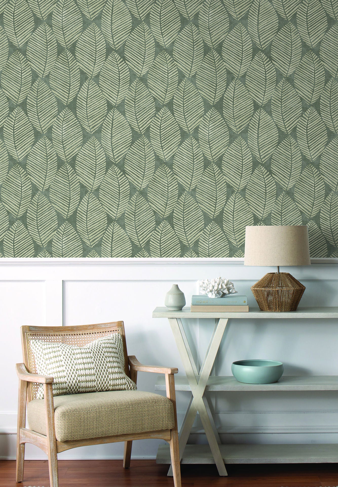 Spot Leaves Pelican Prints Wallpaper EH71708