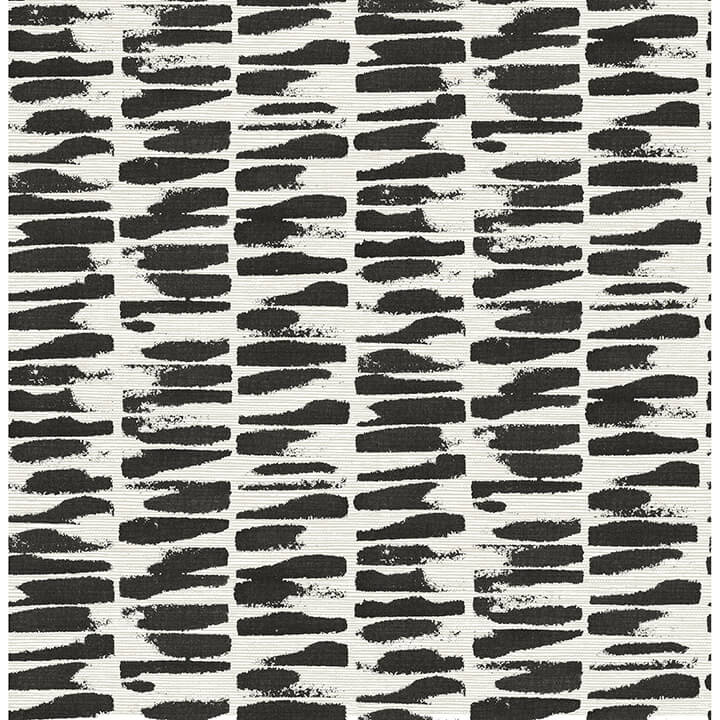 Myrtle Black Abstract Textured Abstract Stripe Wallpaper, 4120-26841 / FD2684