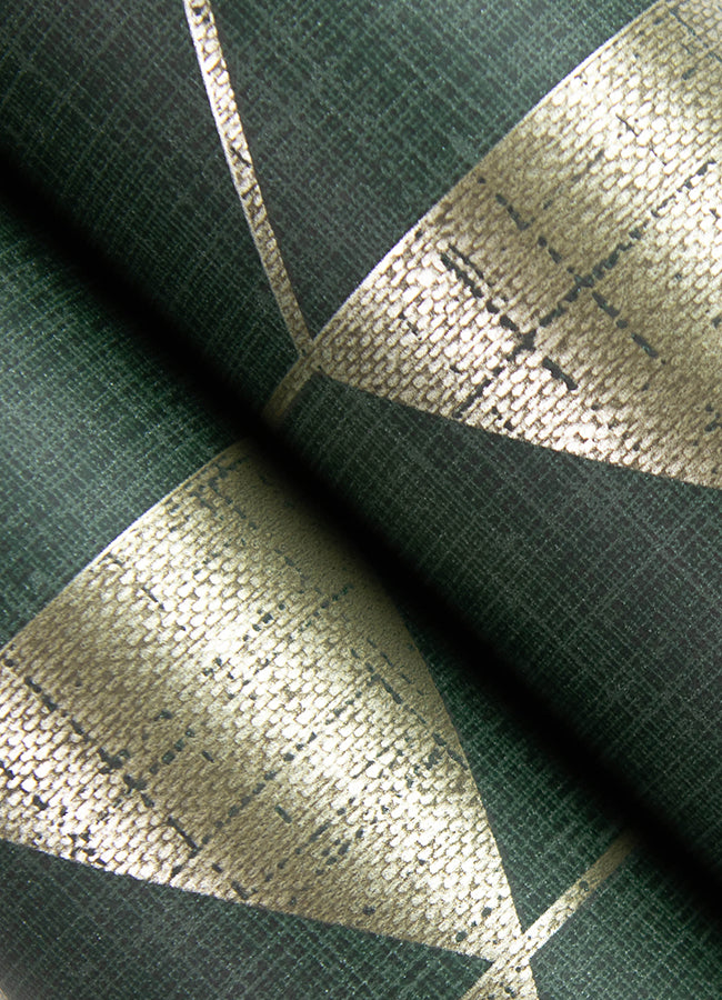 Fairbank Evergreen Linen Geometric Wallpaper by Scott Living FD26774 / 4034-26774