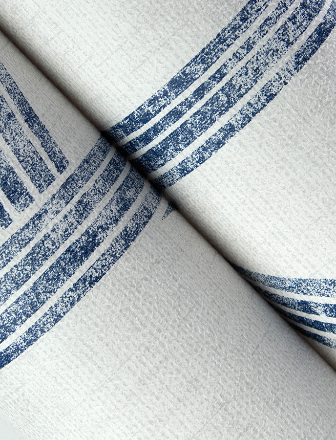 Harlow Indigo Curved Contours Wallpaper FD27142/4141-27142