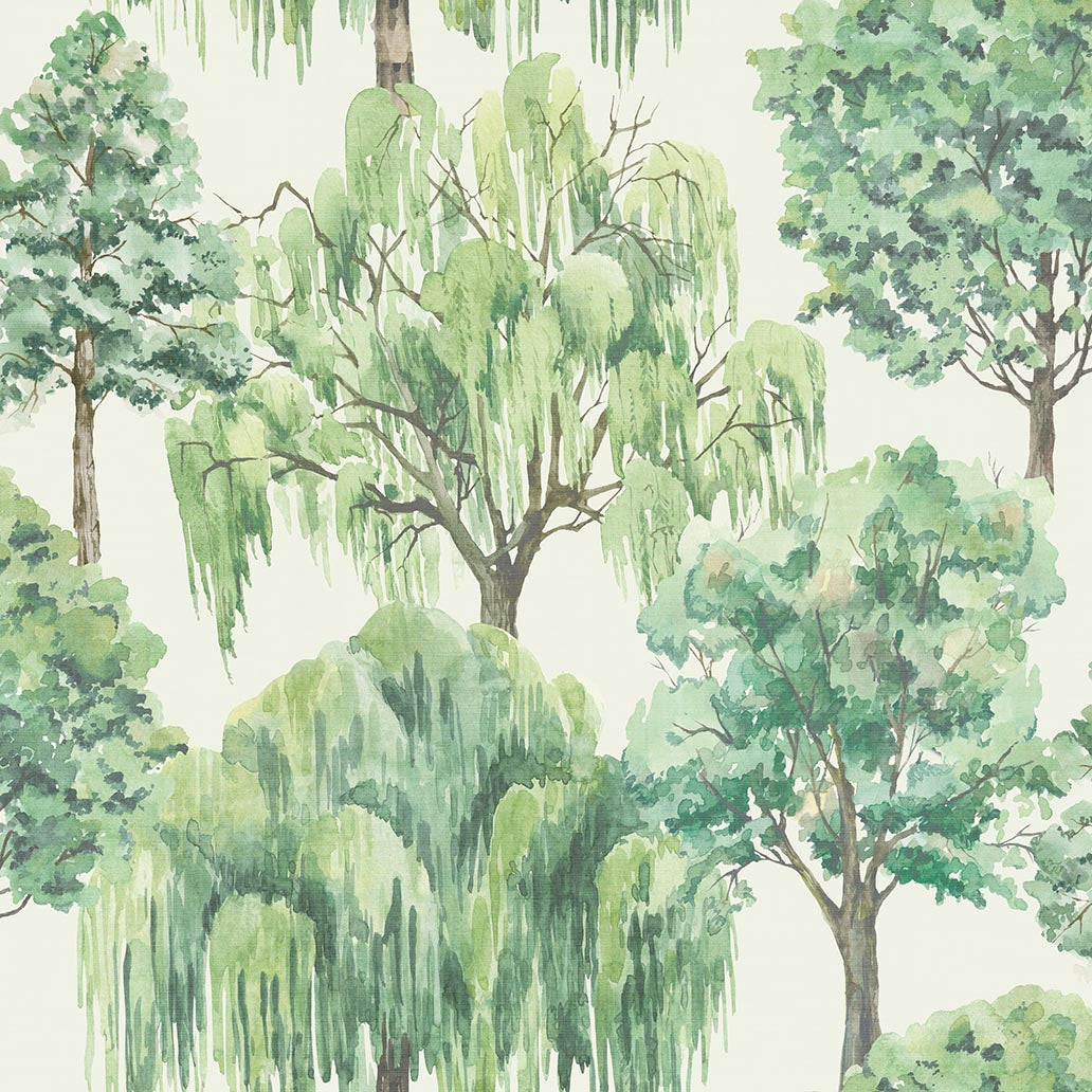 Whispering Willow - Ivory and Green 100048EH