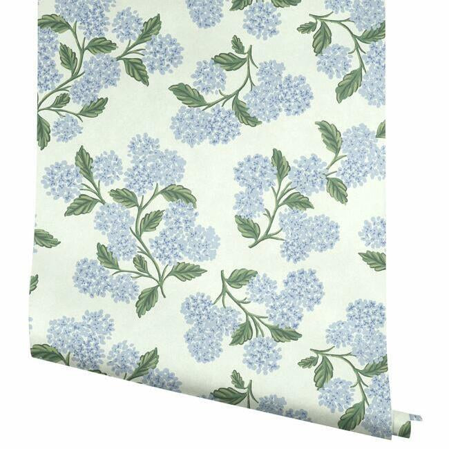 Rifle Paper Co. Hydrangea Wallpaper - Blue & White RI5143