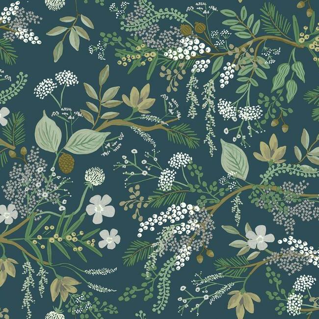 Juniper Forest Wallpaper- Evergreen RI5165