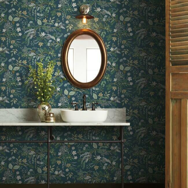 Juniper Forest Wallpaper- Evergreen RI5165