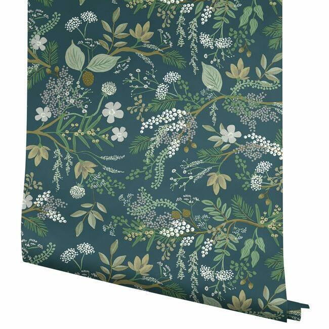 Juniper Forest Wallpaper- Evergreen RI5165