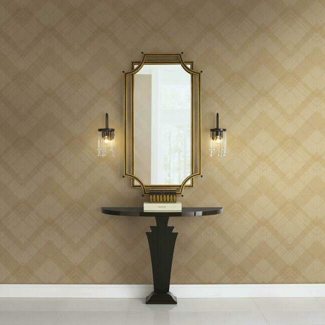 Jazz Age Wallpaper- Cream/Gold CA1590