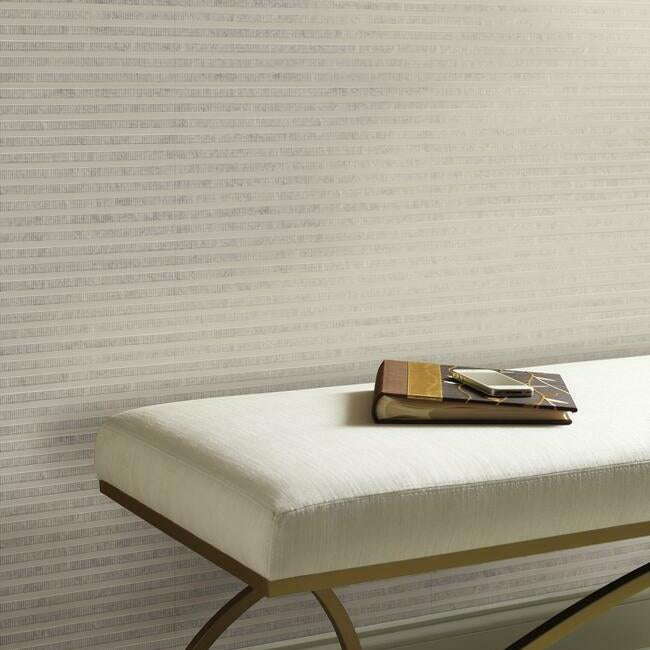 Faux Capiz Wallpaper- Putty/Blue Y6230502