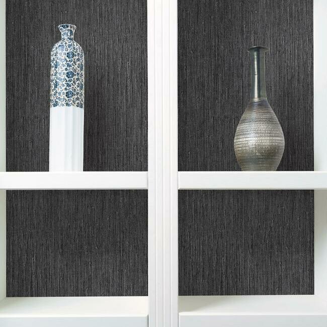 York Black Seagrass Wallpaper Y6201801