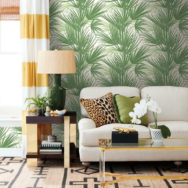 Palmetto Wallpaper- Green SS2540