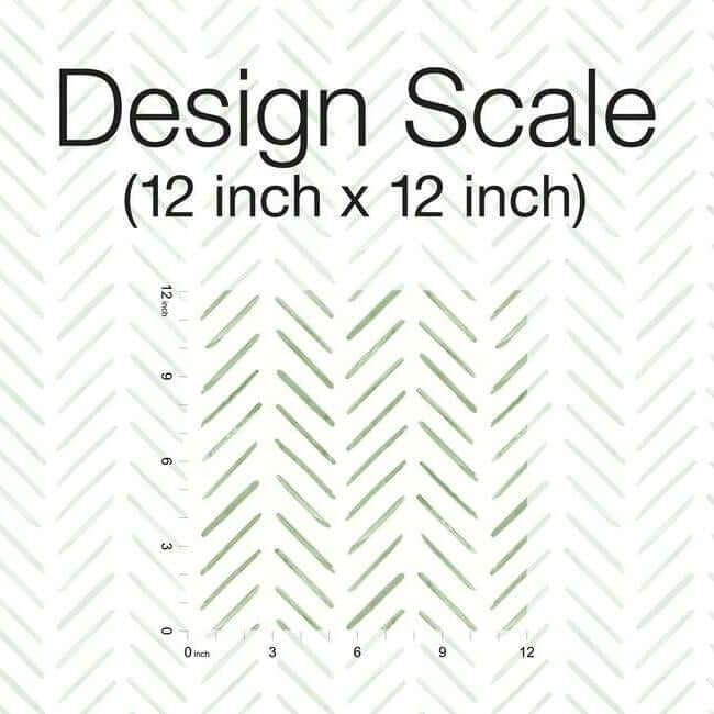 Painted Herringbone Wallpaper- Fern CV4452
