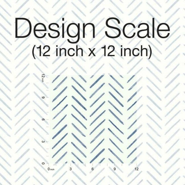 Painted Herringbone Wallpaper- Navy CV4455