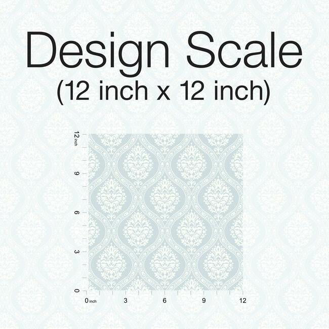 Petite Ogee Wallpaper- Sky DM5026