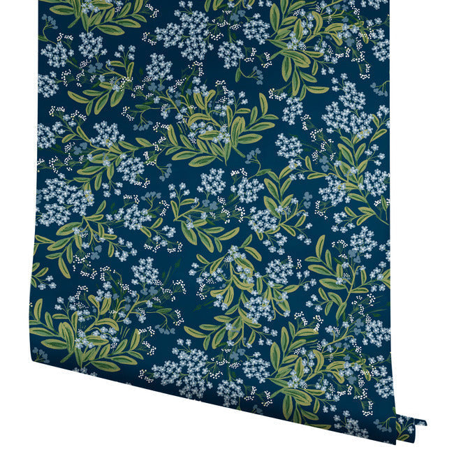Cornflower Wallpaper- Navy RP7385 Rifle Paper