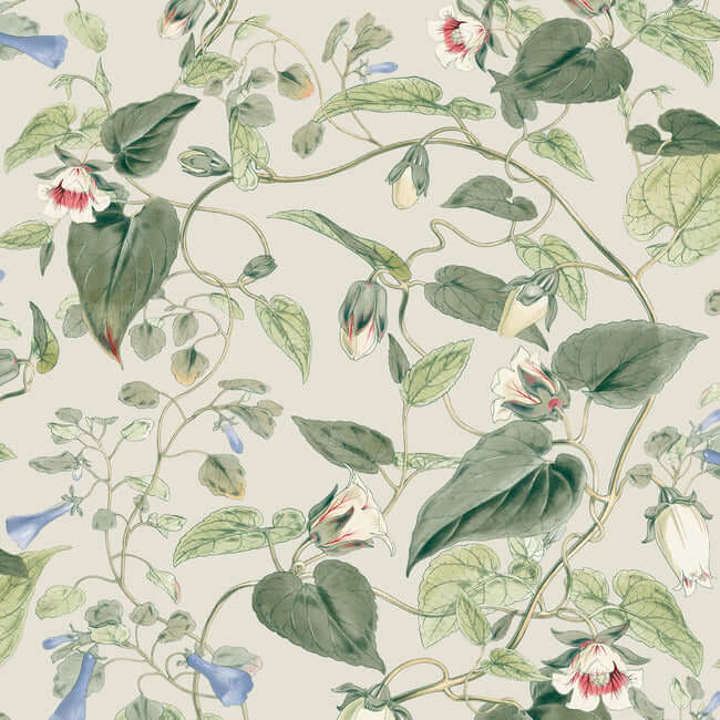 Moon Flower Wallpaper- Light Taupe BL1713