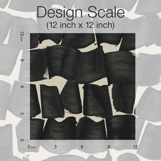 Brushed Ink Wallpaper- Black OI0651 New Origins York