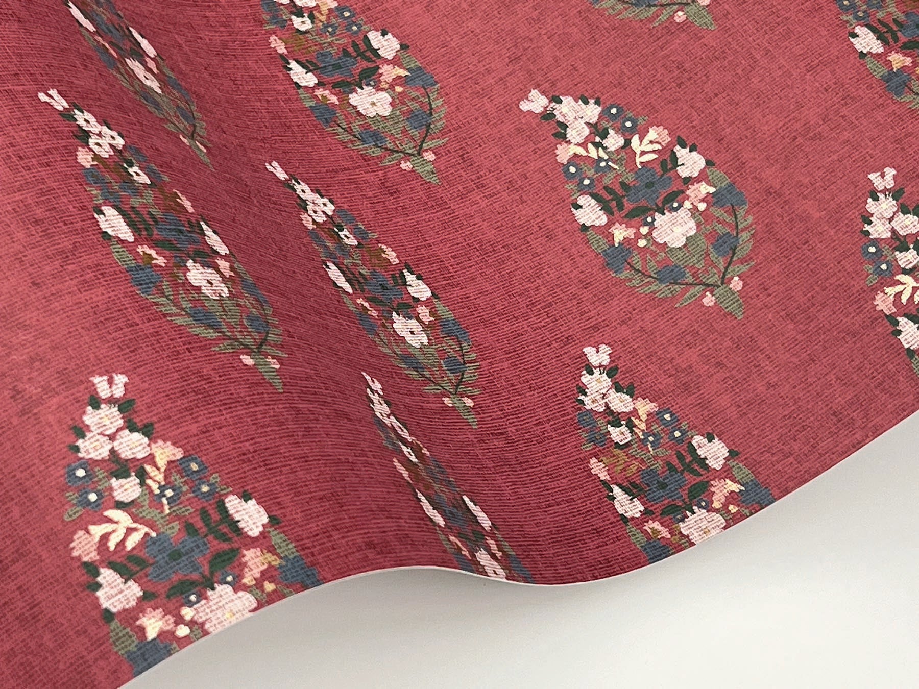 Rifle Paper Paisley Wallpaper- Burgundy RF7475