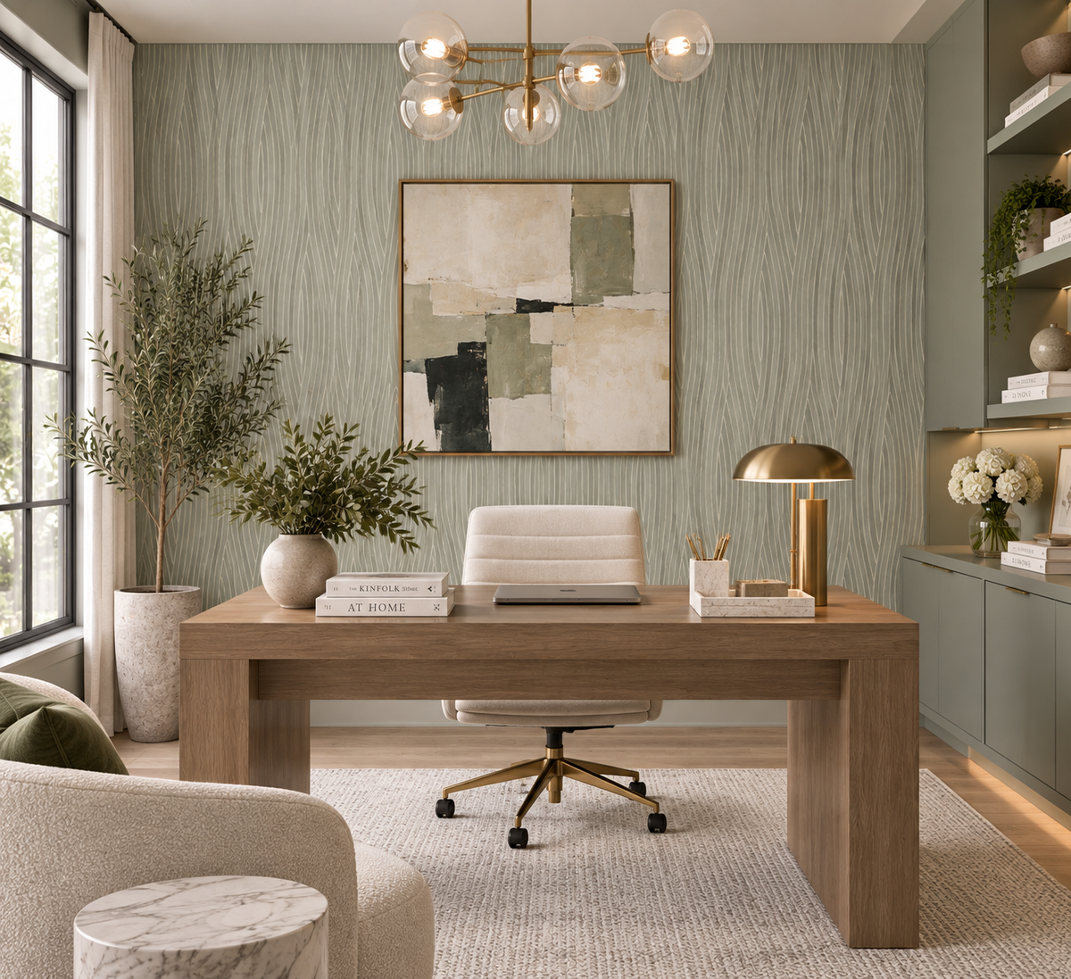 Grayson Grey Geometric Wallpaper SDM10504