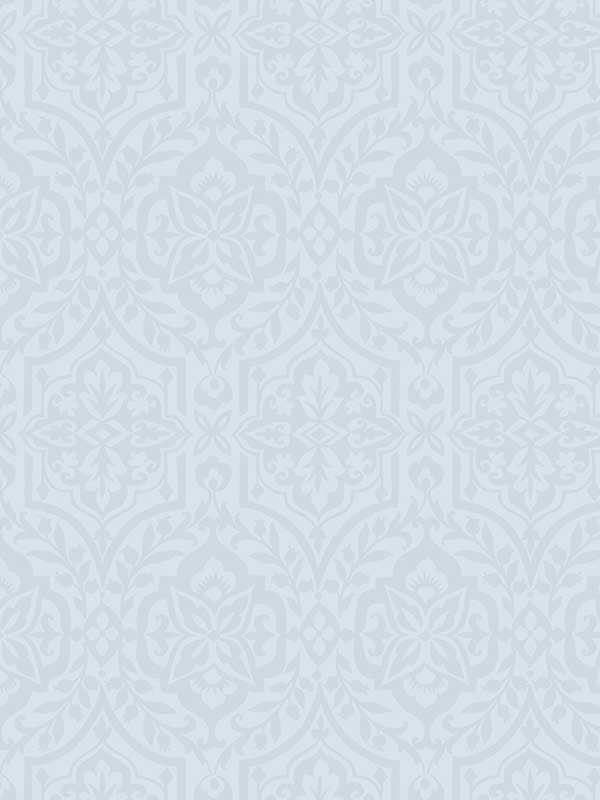 Cathedral Damask Wallpaper- Water Blue DM5033