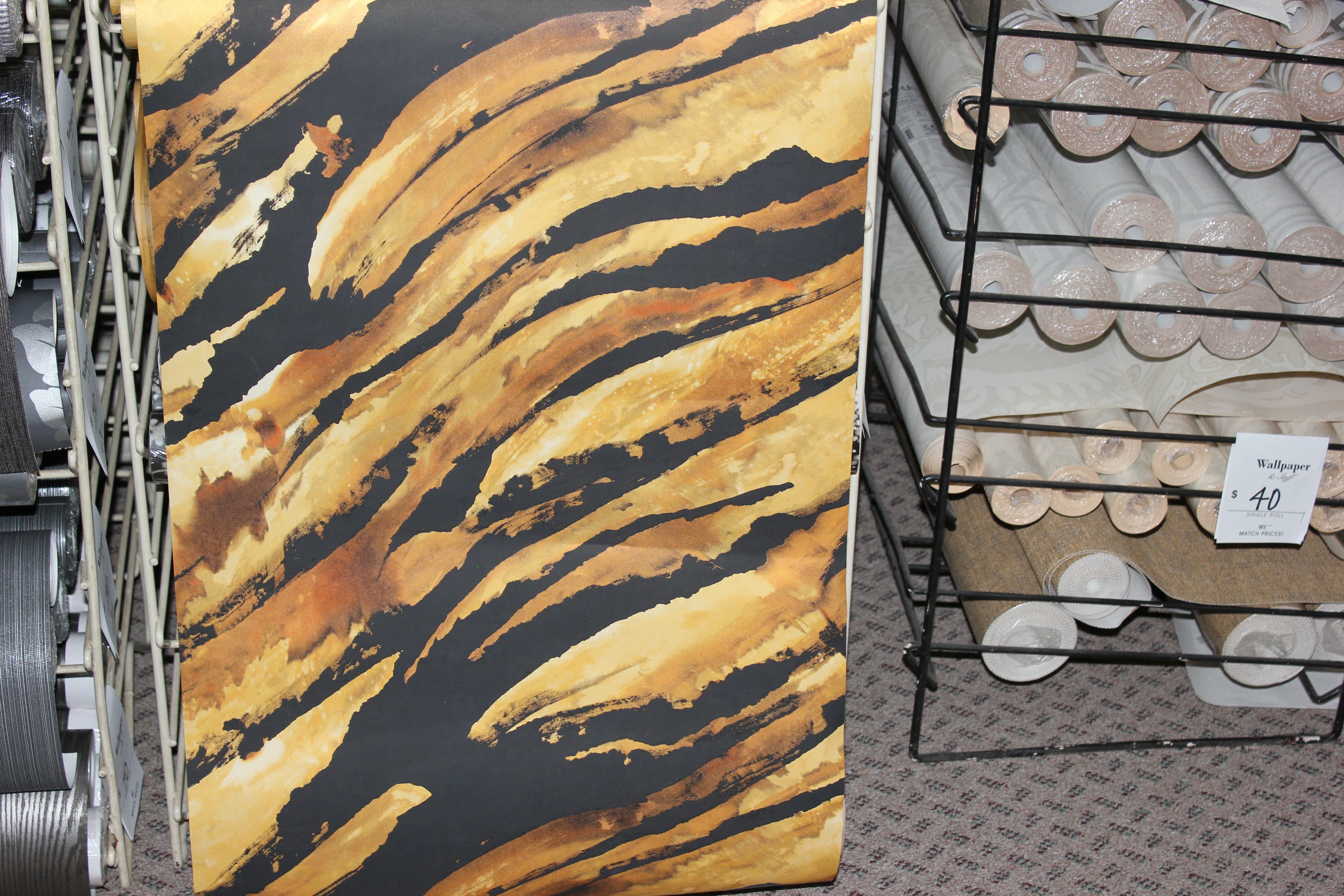 Modern Tiger Animal Print Seabrook Wallpaper LW41005