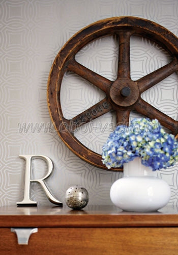 Thibaut Vancouver Silver and Gray Wallpaper 839T9293