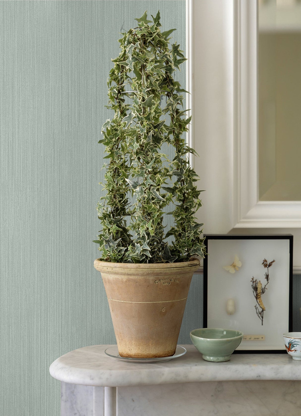 Pietra Light Blue Silk Wallpaper 4058-24870