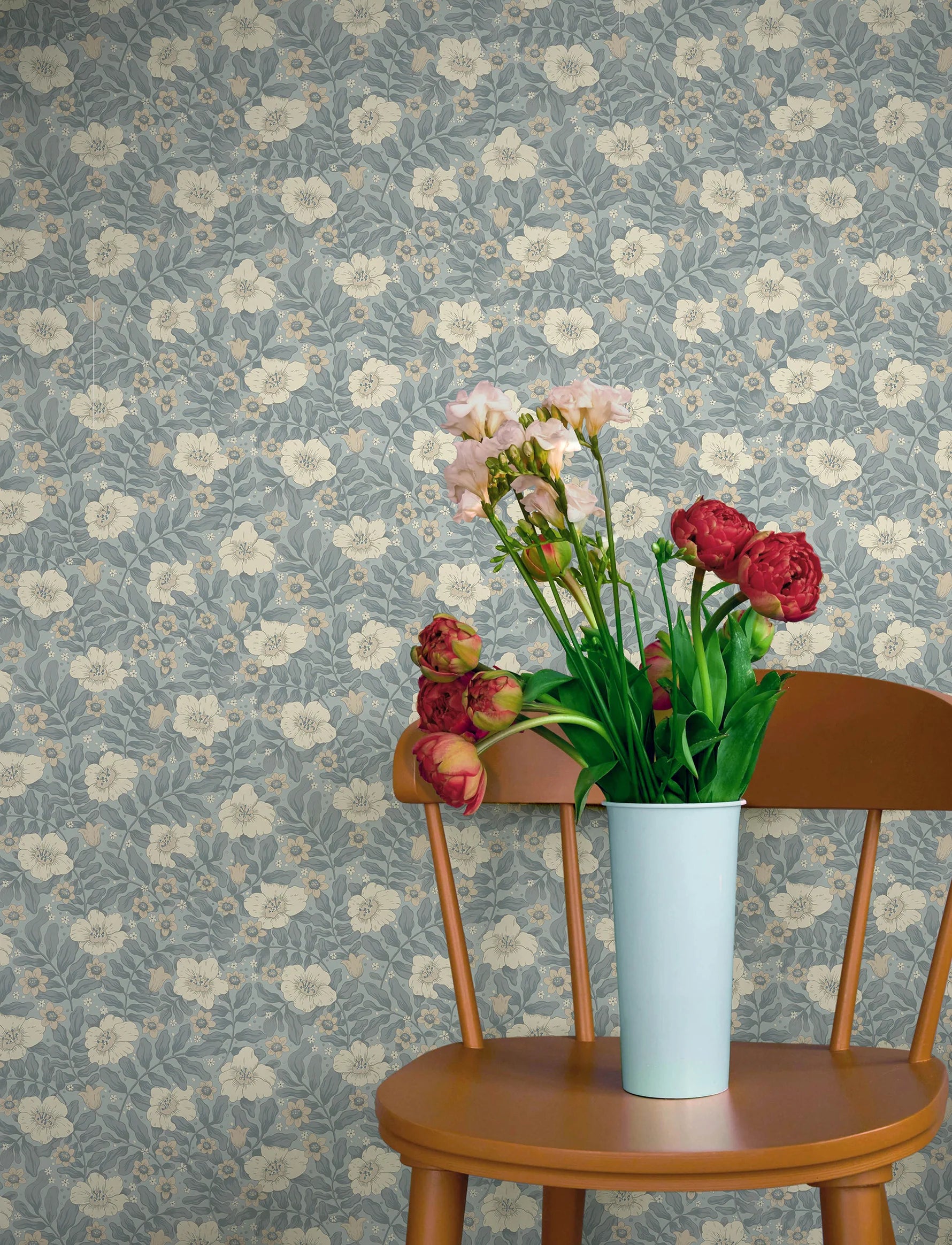 A Street Prints Maggan Blue Wallpaper 4201-48023
