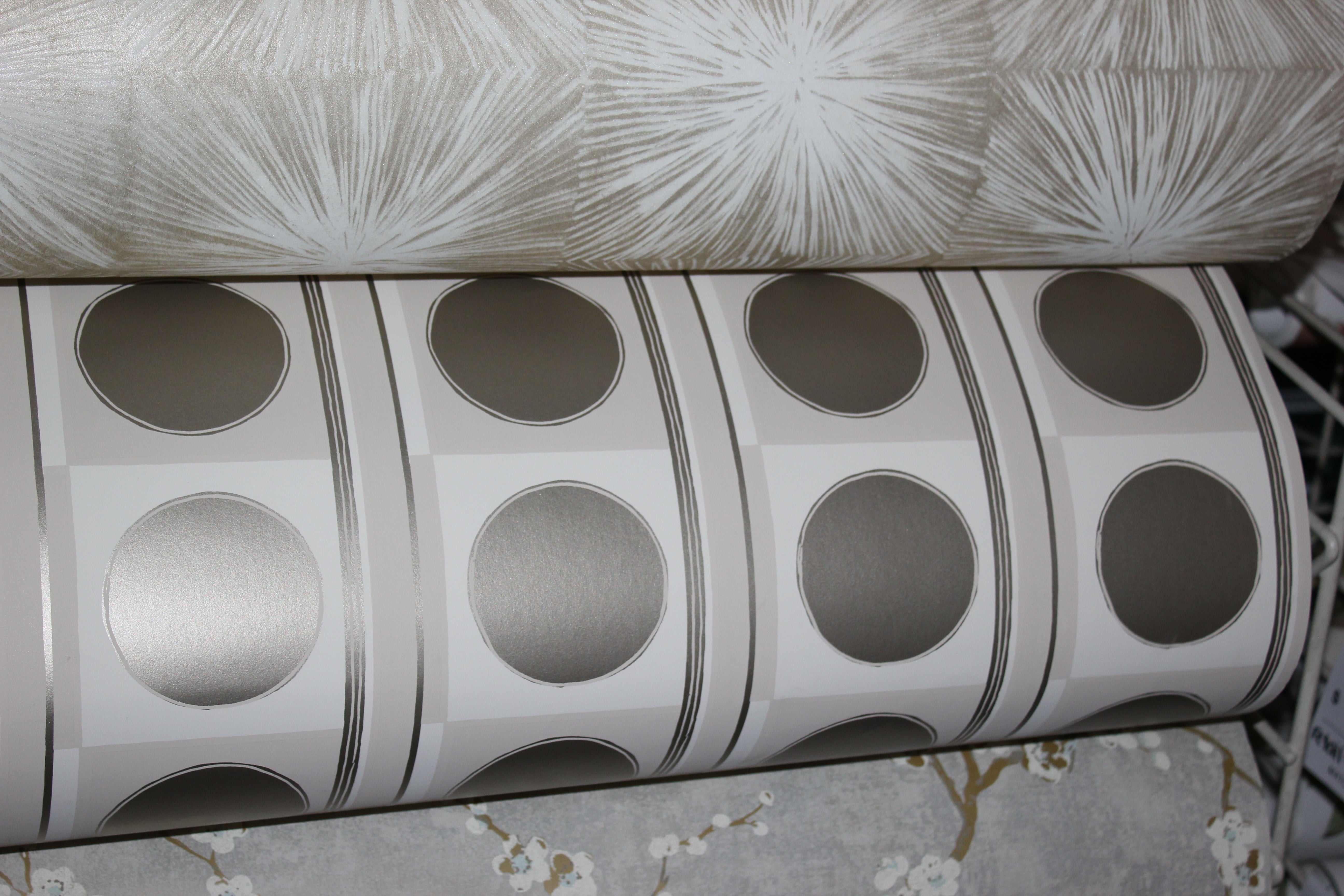 Mid-Century Gold Orbit Wallpaper ELI 214