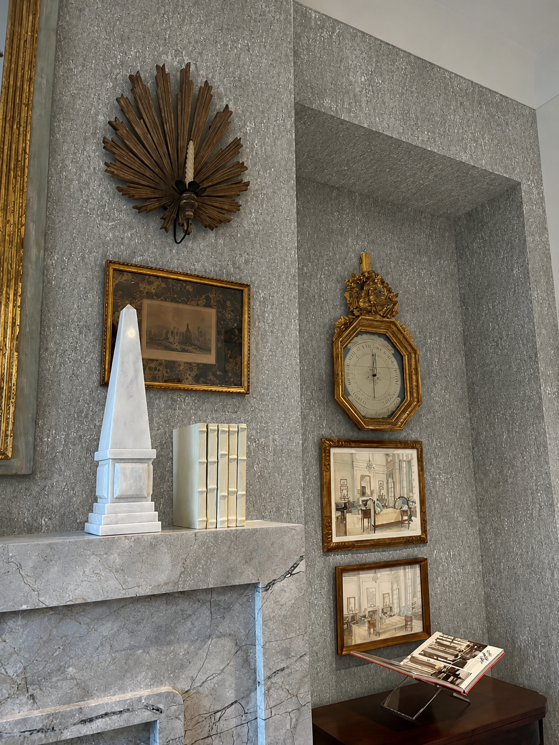 Montado Cork Charcoal on Mylar T75110 by Thibaut Wallpaper