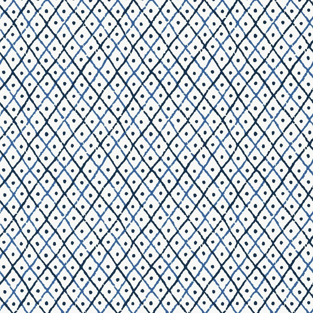 Anna French Mini Trellis Blue AT78750