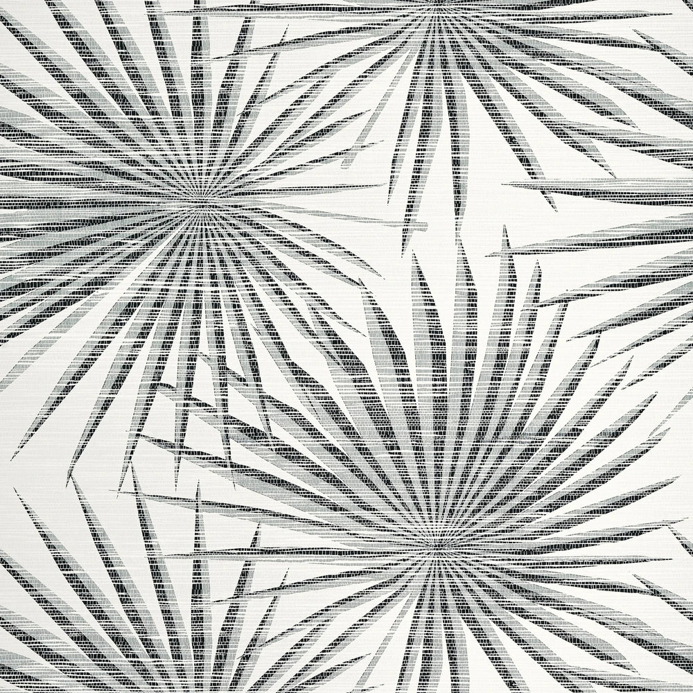 Thibaut Black and White Palm Frond Wallpaper T10145