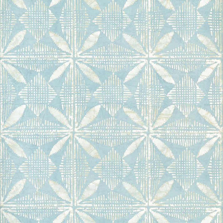Thibaut 839T15842 Tortuga Batik Light Blue Wallpaper
