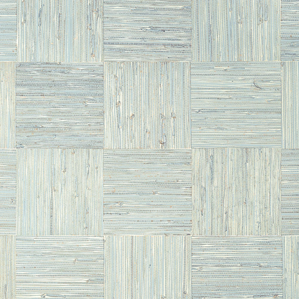 Thibaut Mosaic Weave Aqua Grasscloth Resource 5 T24080