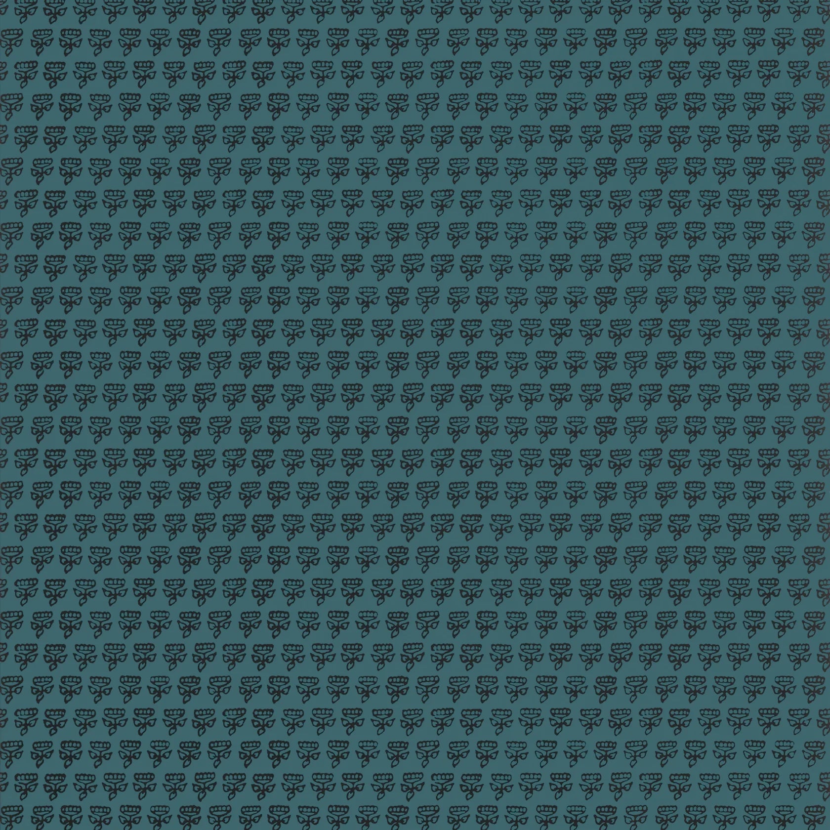 Thibaut Indienne Mimi Wallpaper - Teal T36443