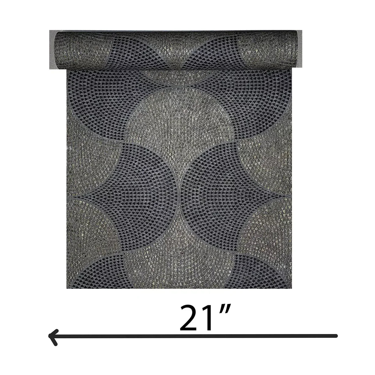 Taupe Gray Black Gold Metallic Bel Air Fan 38027-4