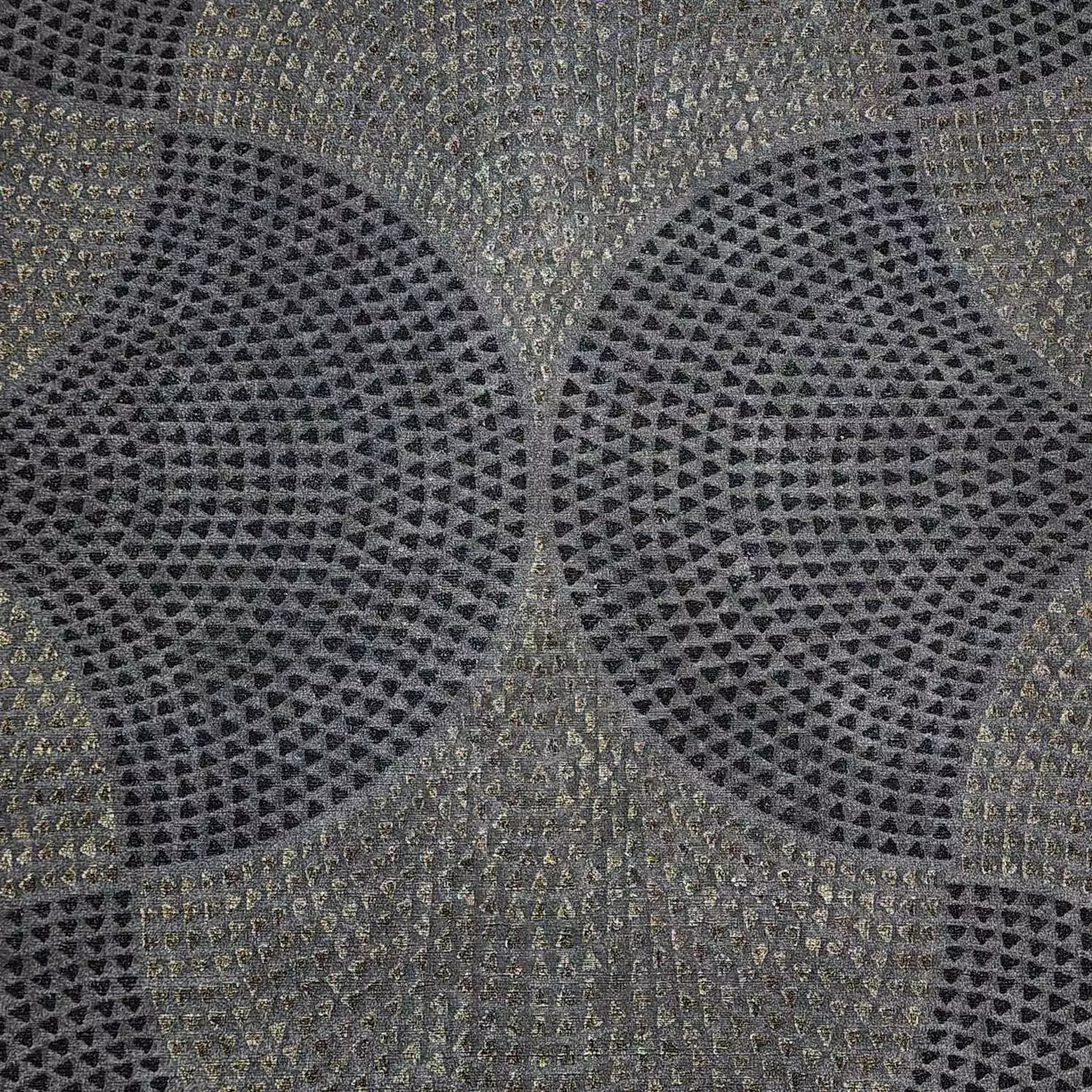 Taupe Gray Black Gold Metallic Bel Air Fan 38027-4