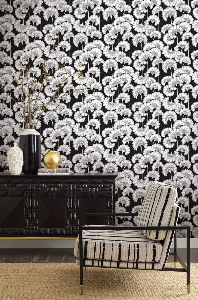 Black and White Floral by York FB1462