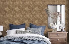 York Tossed Leaves Brown Wallpaper CL1809