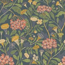 2999-55020 Hybbe Blue Hydrangea Garden Wallpaper 55020
