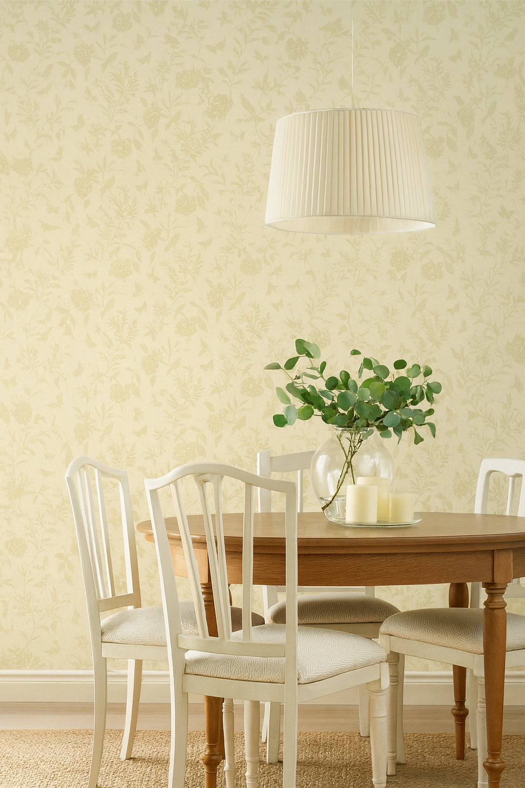 Thibaut Cream and Gold Birds and Butterflies & Branch Wallpaper 839T4749