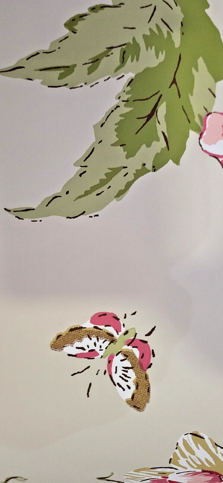 Ronald Redding Pink and Green Birds and Branches AR7424