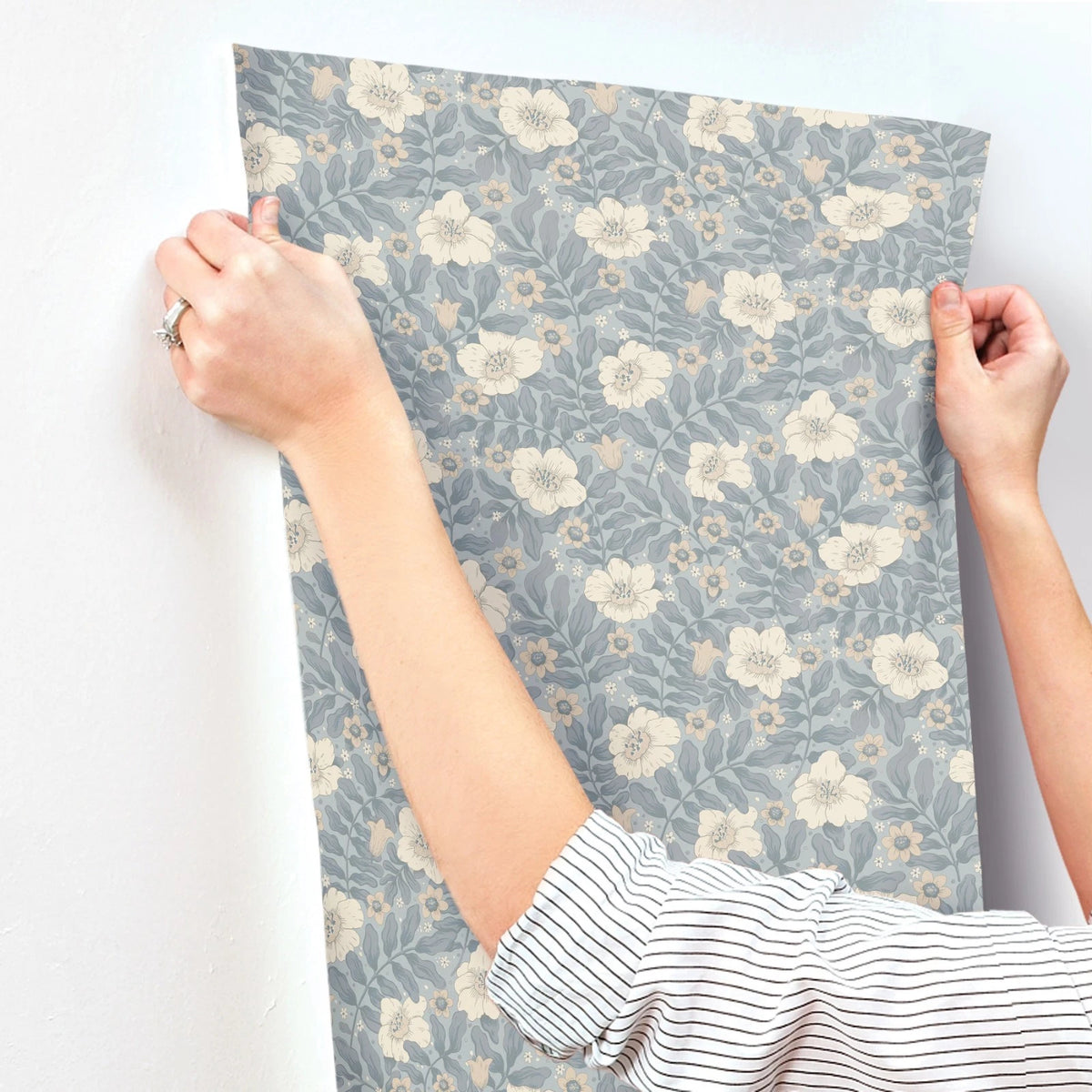 A Street Prints Maggan Blue Wallpaper 4201-48023 / 48023